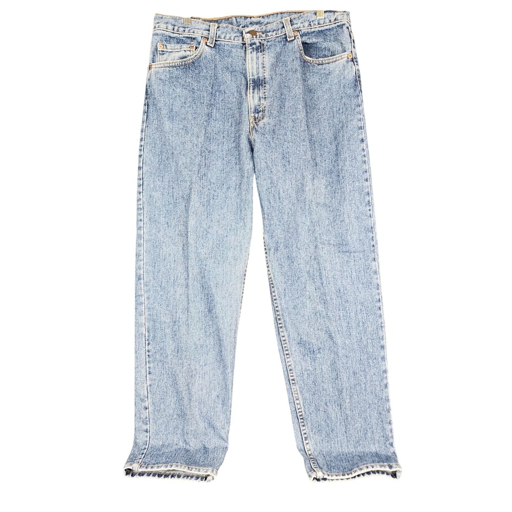 Levis 550 Relaxed Fit Tapered Leg Light Wash Blue Denim Mens Jeans 36x30